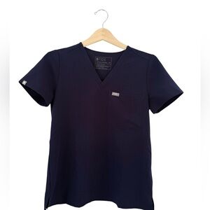 FIGS Catarina Navy One Pocket Scrub Top